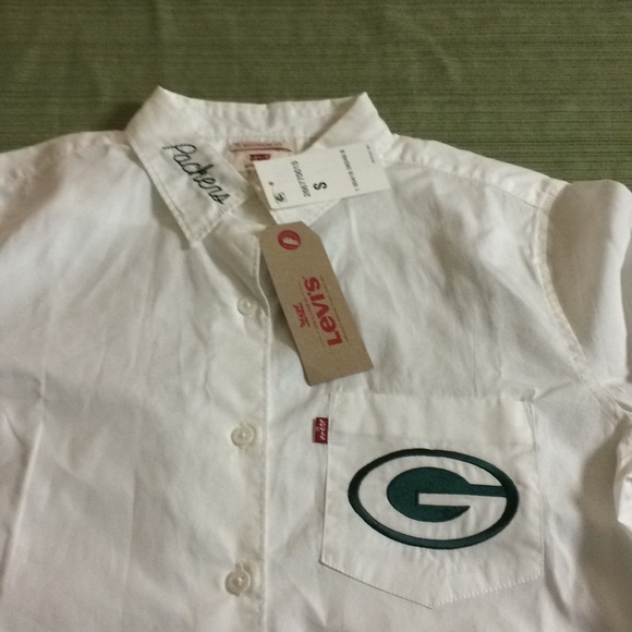 NFL GREEN BAY PACKERS LEVIS SHIRT NEW WITH TAGS - Picture 6 of 8